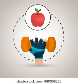 hand glove sport gym