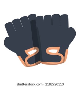 Hand gloves icon cartoon vector. Keeper protection. Safety pair