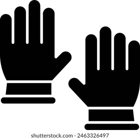 Hand Gloves Icon Design For Personal And Commercial Use.