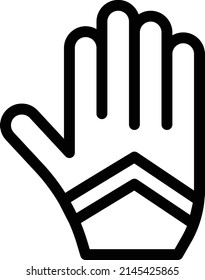 hand gloves Icon isolated on white background. Vector illustration. Eps10. Vector icon for website design and app.swimming gloves 