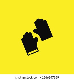 hand gloves icon vector