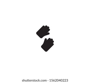 hand gloves icon vector design element logo template