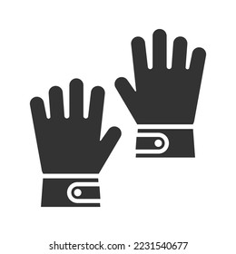 Hand gloves icon, Vector graphics
