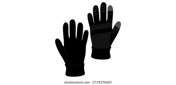 Handschuhe Mockup Template Vektor