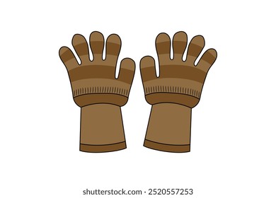 Hand gloves set. Working hand gloves icons are designed to ensure safety and comfort while you work for hand protection
