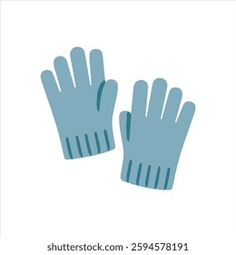 Hand gloves Vector on white background. 