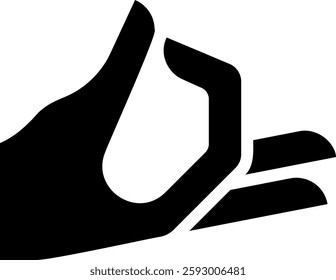 hand glyph icon illustration vector