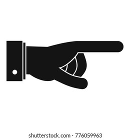 Hand go icon. Simple illustration of hand go vector icon for web