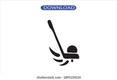 hand golf icon or large quality logo symbol