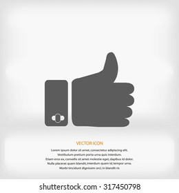   hand. good vector 