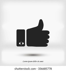   hand. good vector 