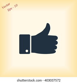   hand. good vector 