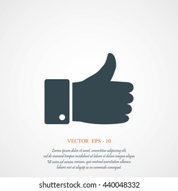   hand. good vector 