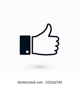 hand good vector, flat design best vector icon