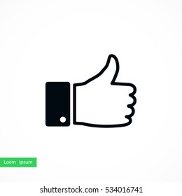hand good vector, flat design best vector icon