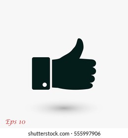 hand. good vector, flat design best vector icon