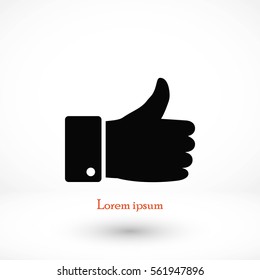 hand. good vector, flat design best vector icon