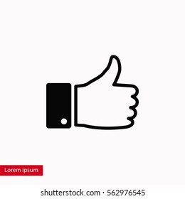 hand good vector, flat design best vector icon