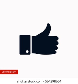 hand. good vector, flat design best vector icon