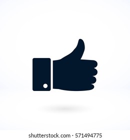 hand. good vector, flat design best vector icon