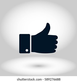 hand. good vector, flat design best vector icon