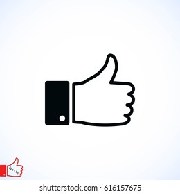hand good vector, flat design best vector icon