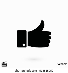 hand. good vector, flat design best vector icon