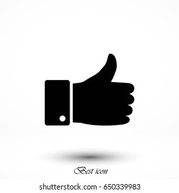 hand. good vector, flat design best vector icon