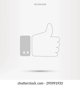  hand. good vector icon
