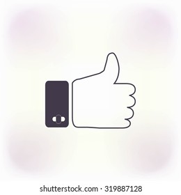   hand. good vector icon