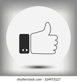   hand. good vector icon