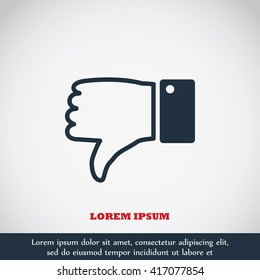   hand. good vector  icon