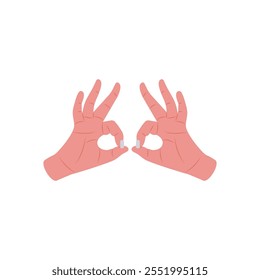 Icono del gesto de la mano, Ilustración vectorial