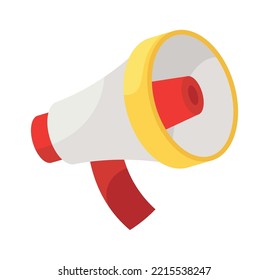 Hand gramophone instrument flat illustration