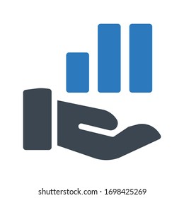 Vektorillustration-Symbol für Handdiagramme 