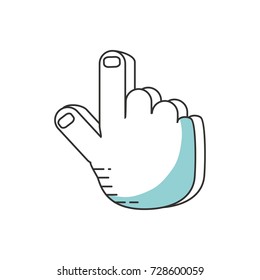 hand   graphic vector illustration