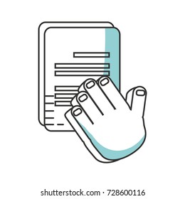 hand   graphic vector illustration