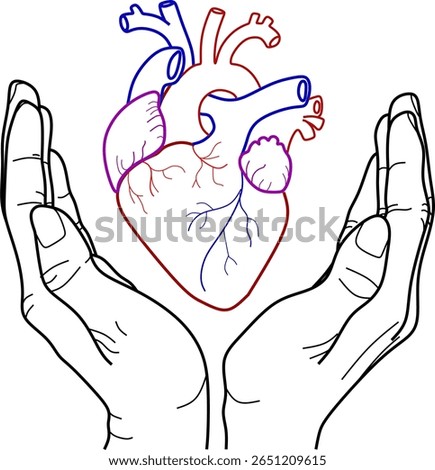 a hand grasping the heart