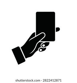 A hand grasping a mobile phone