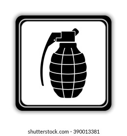 hand grenade  - black vector icon