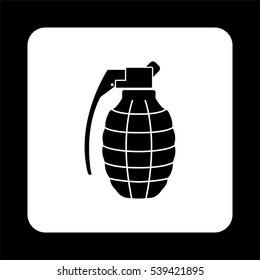hand grenade  - black vector icon
