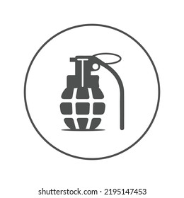 Bombensymbol von Hand grenade-Wohltätigkeitsorganisationen | Circle version icon |