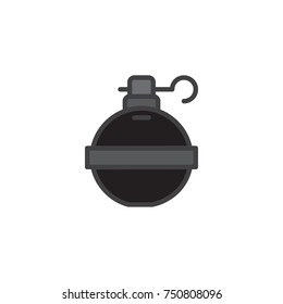 Hand grenade filled outline icon, line vector sign, linear colorful pictogram isolated on white. Symbol, logo illustration. Pixel perfect vector graphics
