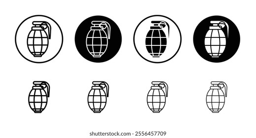 Hand grenade icon Art design illustration