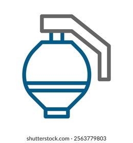 Hand grenade icon. Concept of danger, war, and conflict.
