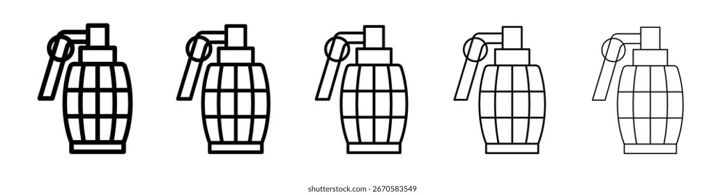 Ícone de granada de mão design, logotipo, aplicativo, IU. Ilustração vetorial, EPS