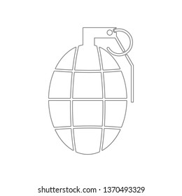 Hand Grenade icon. Element of Army for mobile concept and web apps icon. Outline, thin line icon for website design and development, app development