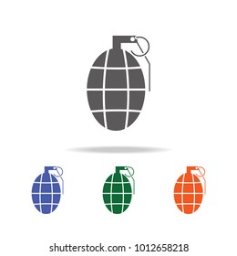 Hand Grenade  icon . Elements of Military multi colored icons. Premium quality graphic design icon. Simple icon for websites, web design, mobile app, info graphics on white background