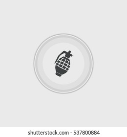 hand grenade  icon illustration isolated vector sign symbol