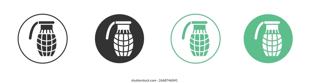 Hand grenade icon for your website or app. eps10